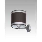 Kinkiet Lyon 52 6456 hotelowy abażur brązowy | aluminiowe pasy