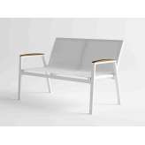 Aluminiowa sofa ogrodowa 2-osobowa 10Deka Amelia