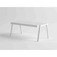 Niski prostokątny stolik kawowy z aluminium 10Deka Amelia