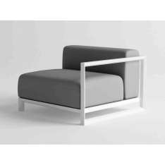 Fotel ogrodowy aluminiowy 10Deka Nubes MODULAR SOFA LEFT ARMREST