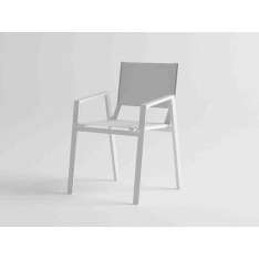 Aluminiowe krzesło ogrodowe z podłokietnikami 10Deka Ora