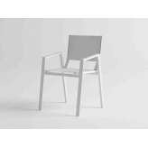 Aluminiowe krzesło ogrodowe z podłokietnikami 10Deka Ora
