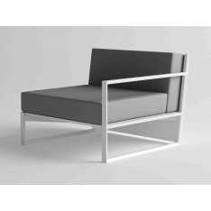 Fotel ogrodowy aluminiowy z podłokietnikami 10Deka Ora MODULAR SOFA LEFT PIECE