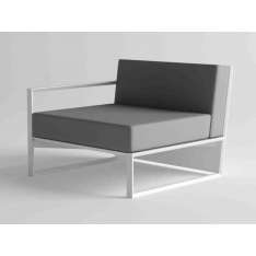 Fotel ogrodowy aluminiowy z podłokietnikami 10Deka Ora MODULAR SOFA RIGHT PIECE