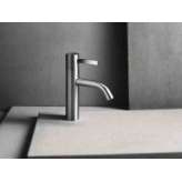 Bateria umywalkowa nablatowa, jednouchwytowa, wykończenie szczotkowane Aboutwater Af/21