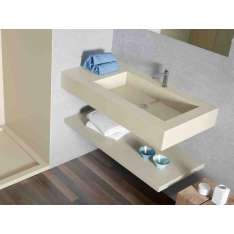 Prostokątna umywalka pojedyncza Akron© Acquabella Infinity