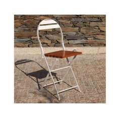 Składane metalowe krzesło ogrodowe Adico 404