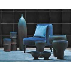 Wazon ceramiczny Adriani E Rossi Edizioni MISTER BLUE