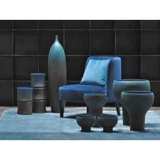 Wazon ceramiczny Adriani E Rossi Edizioni MR. BLUE