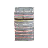 Prostokątny dywanik wełniany w paski Afolki Kilim TA390BE