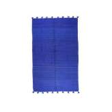 Prostokątny dywanik wełniany w jednolitym kolorze Afolki Kilim TAA1182BE