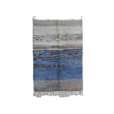 Prostokątny dywan wełniany z długim włosiem Afolki Oulmes TAA120BE