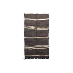 Prostokątny dywanik wełniany w paski Afolki Tata TA61BE