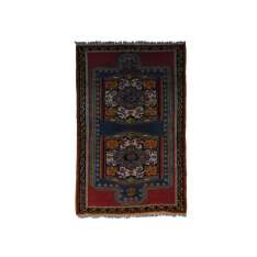 Wzorzysty prostokątny dywanik wełniany Afolki Tazenacht TAA500BE