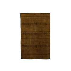 Prostokątna mata z drewna i skóry Afolki Tuareg ST040TU