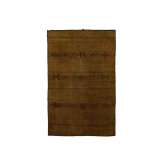 Prostokątna mata z drewna i skóry Afolki Tuareg ST040TU