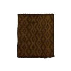 Prostokątna mata z drewna i skóry Afolki Tuareg ST042TU