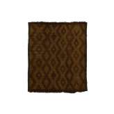 Prostokątna mata z drewna i skóry Afolki Tuareg ST042TU