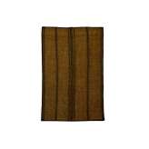 Prostokątna mata z drewna i skóry Afolki Tuareg ST048TU