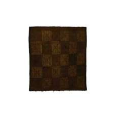 Prostokątna mata z drewna i skóry Afolki Tuareg ST050TU