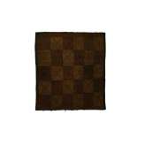 Prostokątna mata z drewna i skóry Afolki Tuareg ST050TU