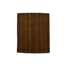 Prostokątna mata z drewna i skóry Afolki Tuareg ST051TU