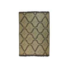 Prostokątna mata z drewna i skóry Afolki Tuareg ST72TU