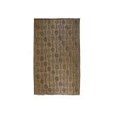 Prostokątna mata z drewna i skóry Afolki Tuareg ST74BE