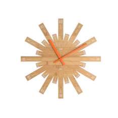 Zegar bambusowy do montażu na ścianie Alessi RAGGIANTE