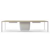 Prostokątny stół aluminiowy w stylu współczesnym Alias MEETING