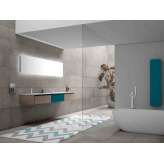 Podwójna szafka pod umywalkę z melaminy z blatem Solid Surface Alpemadre Plano - COMPOSITION 5