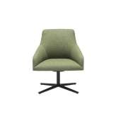 Tapicerowane krzesło biurowe o średniej wysokości oparcia z podstawą 4-Spoke Andreu World Alya Executive BU1490
