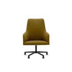 Krzesło biurowe o regulowanej wysokości z podstawą 5-Spoke na kółkach Andreu World Alya Executive SO1480