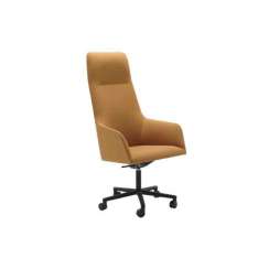 Krzesło biurowe o regulowanej wysokości z podstawą 5-Spoke na kółkach Andreu World Alya Executive SO1496