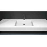 Umywalka Flumood® z wbudowanym blatem Antonio Lupi Design BASICO