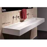 Prostokątna umywalka Flumood®. Antonio Lupi Design CANALE