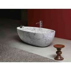 Wanna wolnostojąca owalna z marmuru karraryjskiego Antonio Lupi Design ECLIPSE
