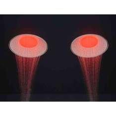 Stalowa głowica prysznicowa do zabudowy sufitowej Antonio Lupi Design LUMEN