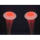 Stalowa głowica prysznicowa do zabudowy sufitowej Antonio Lupi Design LUMEN