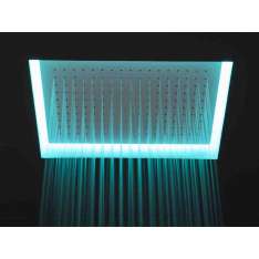 Wbudowana głowica prysznicowa ze stali nierdzewnej z chromoterapią Antonio Lupi Design METEO