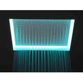 Wbudowana głowica prysznicowa ze stali nierdzewnej z chromoterapią Antonio Lupi Design METEO