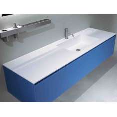 Umywalka Flumood® z wbudowanym blatem Antonio Lupi Design PODIO