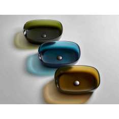 Umywalka nablatowa owalna Cristalmood® Antonio Lupi Design SENSO