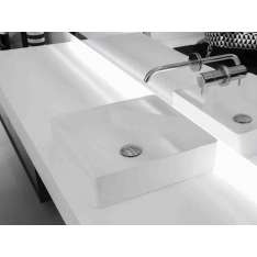 Umywalka nablatowa Flumood® kwadratowa Antonio Lupi Design SIMPLO