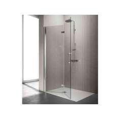 Narożny prysznic typu Walk in z drzwiami składanymi Arblu SEPARET Sei