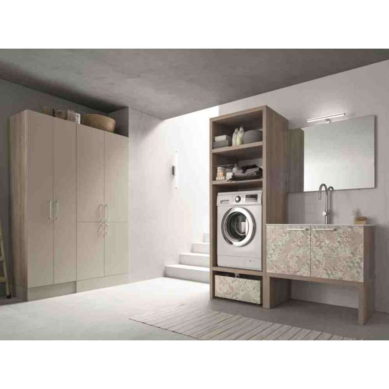 Arblu Tall laundry room Wysoka szafka do pralni na pralkę