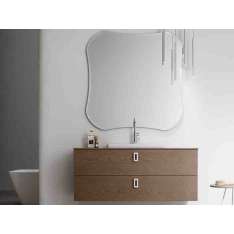 Modułowy system łazienkowy w drewnie i szkle Arcom Pollock - COMPOSIZIONE 70