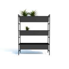 Wazon ogrodowy z malowanej proszkowo stali Arpe studio NORDIC BOX