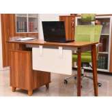 Drewniane biurko robocze z półkami Arrediorg.It® Evolutio