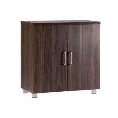 Niska drewniana szafka biurowa z drzwiami skrzydłowymi Arrediorg.It® Platinum